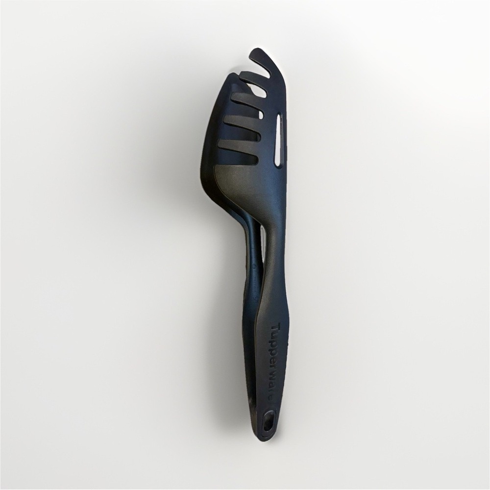 Tupperware Black Pasta Server and Spatula Set, Clip Together
